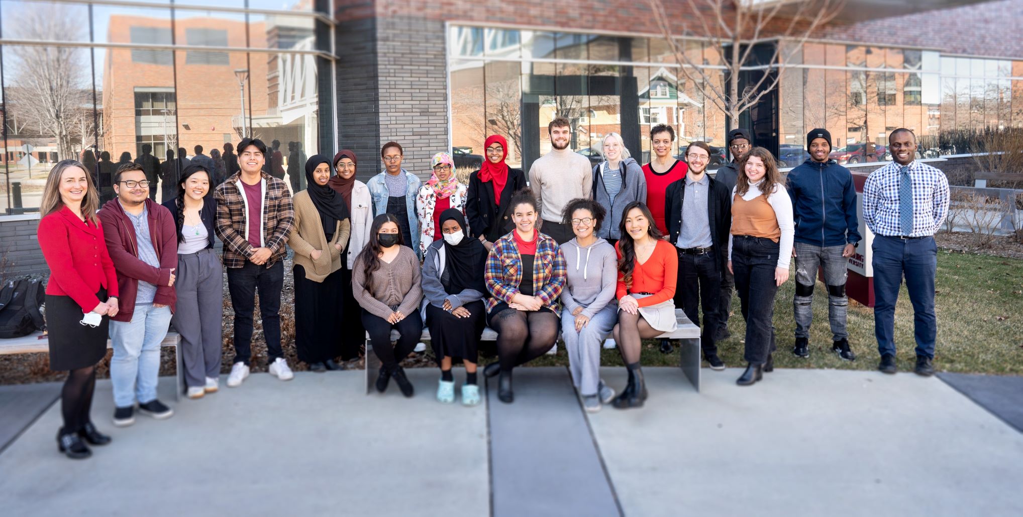 Augsburg PRISM Scholars and staff pose for the camera